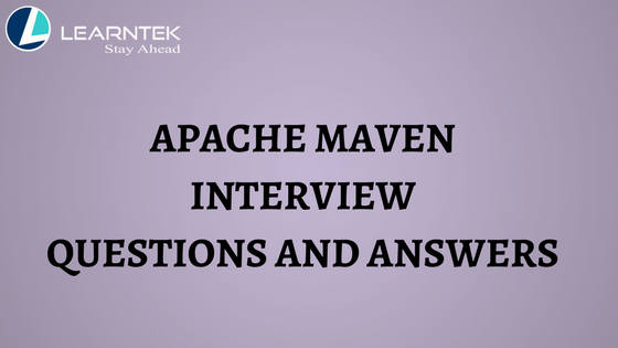 Apache Maven Interview Questions