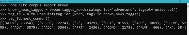 Categorizing and POS Tagging with NLTK Python | Learntek