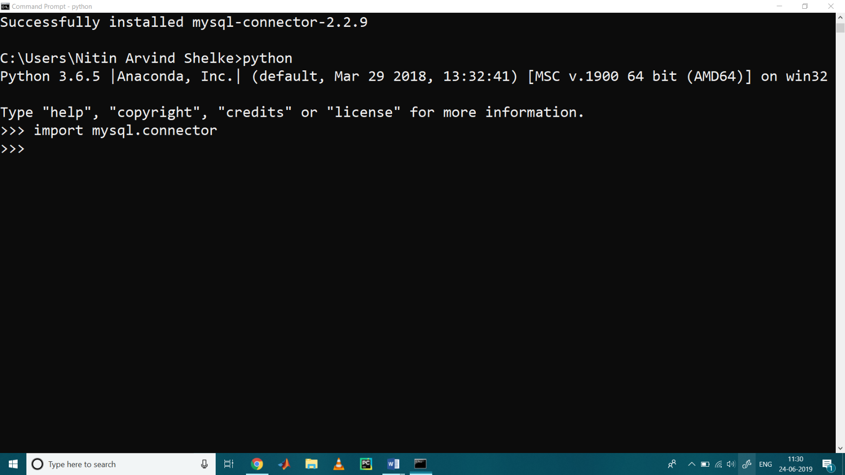 MySQL with Python 3