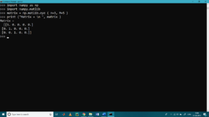 Matrix Operations with Python NumPy-II | Learntek