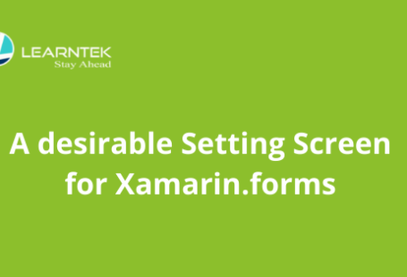 A desirable Setting Screen for Xamarin.forms
